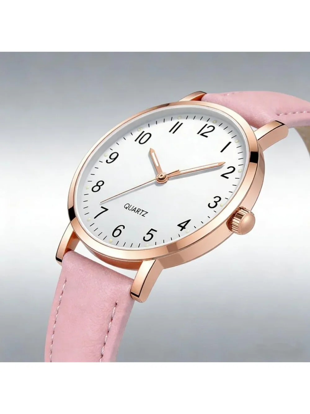 Women's Pink Analog Specially Stylish Quartz Pointer Design Round Wrist Watch